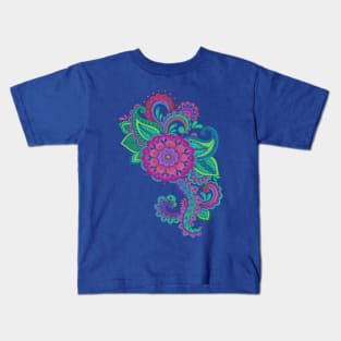 Beautiful Floral Decorative Graphic Kids T-Shirt